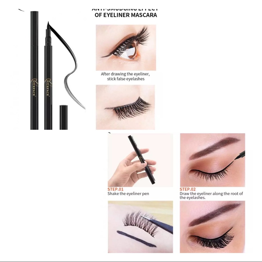 One adhesive eyeliner black